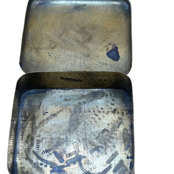 Brass Bait Boxes Worms Maggots Gorpcore Brass Antique trinket hinged nestle - Picture 9 of 13